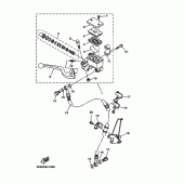 Схема вузла: Передній гальмівний циліндр Yamaha YBR125