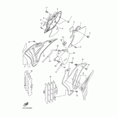 Схема вузла: Бічна кришка Yamaha WR250 WR250F