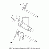 Схема вузла: Вал перемикання Yamaha FZ6 FZ6R