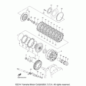 Схема вузла: Зчеплення Yamaha XVS1300 Stryker