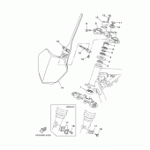 Схема вузла: Рульовий механізм Yamaha TTR125 TT-R125