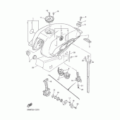 Схема узла: Топливный бак Yamaha XJR1300