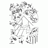 Схема вузла: Електроустаткування 1 Yamaha YP400 Majesty