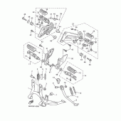 Схема вузла: стенд. підніжка 2 Yamaha XJR1300