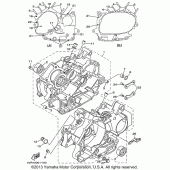 Схема вузла: Картер двигуна Yamaha XVS650 V-Star Custom