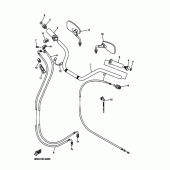 Схема вузла: Кермо та Тросики Yamaha XVS1300 V-Star Classic