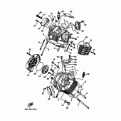 Схема вузла: Головка циліндра Yamaha XVS1100 Drag Star
