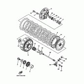 Схема узла: Сцепление Yamaha YZ250 YZ250