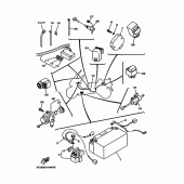 Схема узла: Электрооборудование 2 (5CG2,4) Yamaha YP250 Majesty