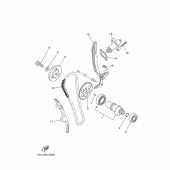 Схема узла: Распредвал и Цепь ГРМ Yamaha YBR250