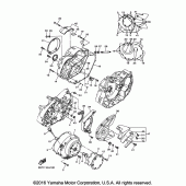 Схема узла: Крышки картера 1 Yamaha XVS950 V-Star Tourer