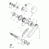 Схема вузла: Привід стартера Yamaha XJ600 Diversion (S-TYPE)