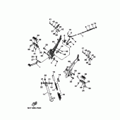 Схема узла: Подножки и Подставка Yamaha YBR250