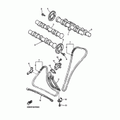 Схема узла: Распредвал и Цепь ГРМ Yamaha VMX12 V-MAX