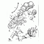 Схема вузла: Панель приборов Yamaha XJ600 Diversion (S-TYPE)
