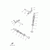 Схема узла: Клапан Yamaha YBR250