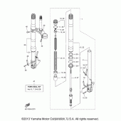 Схема вузла: Вилка передньої осі Yamaha YZF-R1 R1S Limited Edition