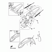 Схема узла: Крыло Yamaha WR450F