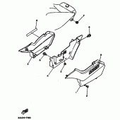 Схема вузла: Бічна кришка Yamaha TW200