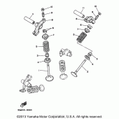 Схема узла: Клапан Yamaha XV250 Virago