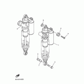 Схема вузла: Задня підвіска Yamaha XJR1300