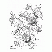 Схема вузла: Головка циліндра Yamaha XVS950 SCR950