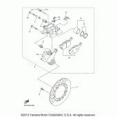 Схема узла: Задний тормозной суппорт Yamaha FZ6 FZ6R