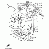 Схема узла: Топливный бак Yamaha XTZ750 Super Tenere