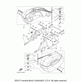 Схема узла: Saddlebag (1) Yamaha XV1900 Stratoliner S