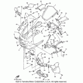 Схема вузла: Облицювальні елементи (1) Yamaha YZF600R Thundercat