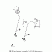 Схема узла: Пульт управления рулевой и Рычаг Yamaha VMX17 V-MAX