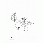 Схема вузла: Пульт управління рульовий та Важель Yamaha MT09/ MTN850 MT-09