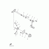 Схема узла: Вал переключения Yamaha WR450F