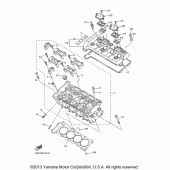 Схема узла: Головка цилиндра Yamaha FZ6 FZ6R