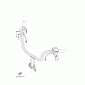 Схема вузла: Пульт управління рульовий та Важіль Yamaha XV1900 Midnight Star