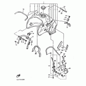 Схема узла: Топливный бак Yamaha XTZ660 Tenere