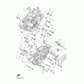 Схема вузла: Картер двигуна Yamaha YZ250 YZ250F