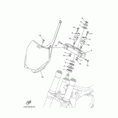 Схема вузла: Рульовий механізм Yamaha YZ250 YZ250