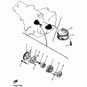 Схема вузла: Масляний насос Yamaha FZS600 FAZER