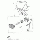 Схема вузла: Фара Yamaha TT600