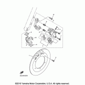 Схема узла: Передний тормоз Yamaha XV250 V-Star