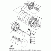 Схема узла: Сцепление Yamaha XV250 Route 66