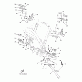 Схема вузла: Підніжки та Підставка Yamaha XT660 XT660Z Tenere