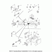 Схема вузла: Електроустаткування (1) Yamaha XVS650 V-Star Classic