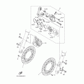 Схема вузла: Переднє гальмо Yamaha XP500 T-MAX