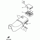 Схема вузла: Сидіння Yamaha XT350 XT350