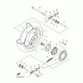 Схема вузла: Заднє колесо Yamaha XJ6 Diversion (S-TYPE)