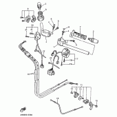 Схема узла: Руль и Тросики Yamaha YZF750 YZF750