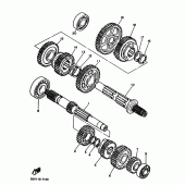 Схема вузла: Трансмісія Yamaha XVS400 Drag Star Classic