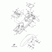 Схема узла: Крыло Yamaha YBR250